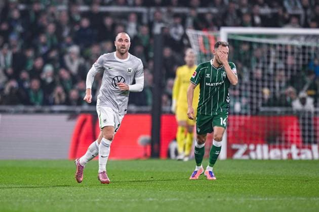 07 11 2025, Football, 1 Bundesliga, 10 Matchday Season 2025 2026, SV Werder Bremen VfL Wolfsburg, Christian Eriksen VfL Wolfsburg xRHR PHOTO TKx Copyright: RHR-FOTOx RHR-FOTO TK