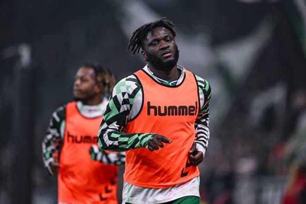 07 11 2025, Football, 1 Bundesliga, 10 Matchday Season 2025 2026, SV Werder Bremen VfL Wolfsburg, Victor Boniface SV Werder Bremen xRHR PHOTO TKx Copyright: RHR-FOTOx RHR-FOTO TK
