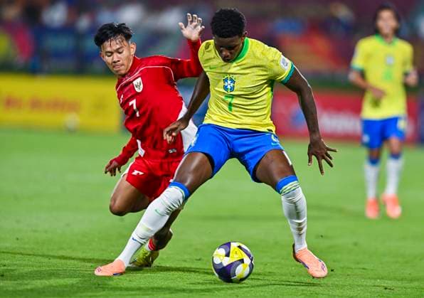 Football, U17 World Cup, Brazil - Indonesia