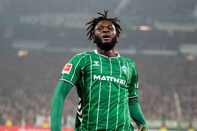 Germany, Soccer, 1 Bundesliga, Matchday 10, 2025 2026, Werder Bremen VfL Wolfsburg on 07 11 in Bremen Weserstadion Victor Boniface Werder Bremen 44 Copyright: xSvenxHeidmannx