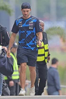 Sao Paulo, Brazil, 7th November 2025. Pierre Gasly (FRA) BWT Alpine F1 Team A525 Renault arrives in the Paddock during free practice of the F1 Grand Prix of Brazil at Autodromo Jose Carlos Pace  HeulerxAndrey