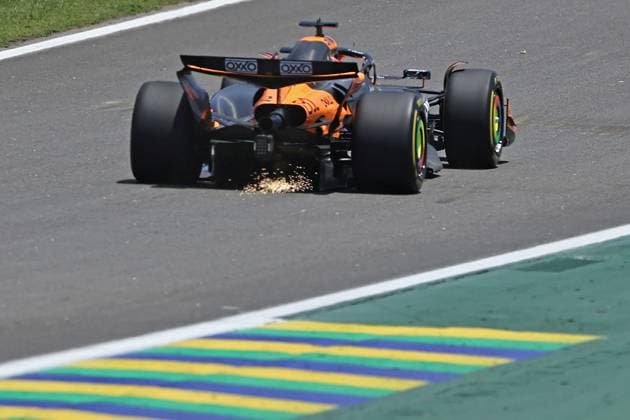 Sao Paulo, Brazil, 7th November 2025. Oscar Piastri (AUS) McLaren F1 Team MCL39 Mercedes during free practice of the F1 Grand Prix of Brazil at Autodromo Jose Carlos Pace  HeulerxAndrey