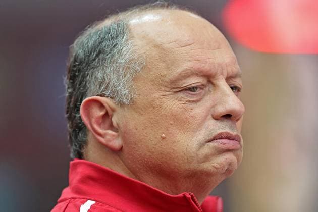 6th November 2925; Sao Paulo, Brazil; Frederic Vasseur, Team Principal of Scuderia Ferrari arrives in the Paddock ahead of the F1 Grand Prix of Brazil at Autodromo Jose Carlos Pace during free practice sessions  HeulerxAndrey