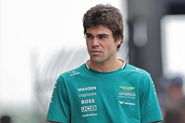 Sao Paulo, Brazil, 7th November 2025. Lance Stroll (CAN) Aston Martin Aramco AMR25 Mercedes arrives in the Paddock during free practice of the F1 Grand Prix of Brazil at Autodromo Jose Carlos Pace  HeulerxAndrey
