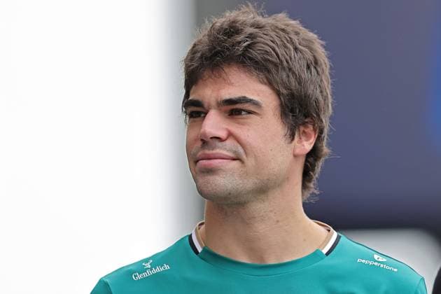Sao Paulo, Brazil, 7th November 2025. Lance Stroll (CAN) Aston Martin Aramco AMR25 Mercedes arrives in the Paddock during free practice of the F1 Grand Prix of Brazil at Autodromo Jose Carlos Pace  HeulerxAndrey
