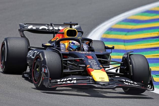 Sao Paulo, Brazil, 7th November 2025. Max Verstappen (NED) Oracle Red Bull Racing RB21 Honda during free practice of the F1 Grand Prix of Brazil at Autodromo Jose Carlos Pace  HeulerxAndrey