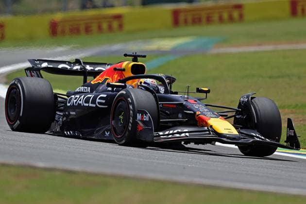 Sao Paulo, Brazil, 7th November 2025. Max Verstappen (NED) Oracle Red Bull Racing RB21 Honda during free practice of the F1 Grand Prix of Brazil at Autodromo Jose Carlos Pace  HeulerxAndrey