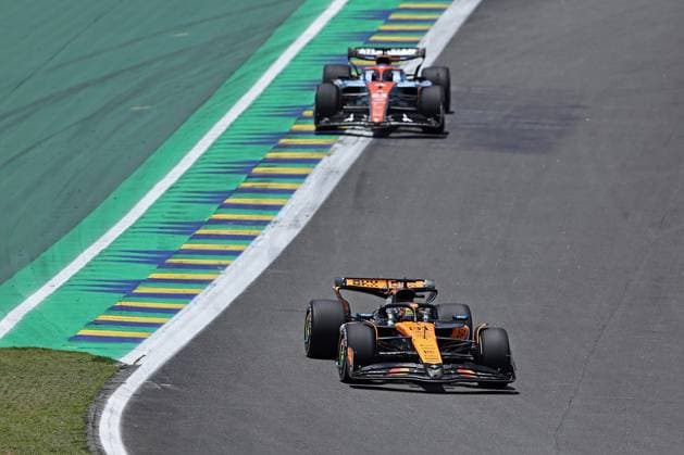 Sao Paulo, Brazil, 7th November 2025. Oscar Piastri (AUS) McLaren F1 Team MCL39 Mercedes during free practice of the F1 Grand Prix of Brazil at Autodromo Jose Carlos Pace  HeulerxAndrey