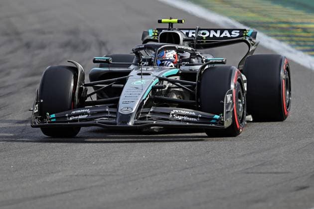 Sao Paulo, Brazil, 7th November 2025. Kimi Antonelli (ITA) Mercedes AMG Petronas F1 Team W16 during Sprint Qualifying of the F1 Grand Prix of Brazil at Autodromo Jose Carlos Pace  HeulerxAndrey