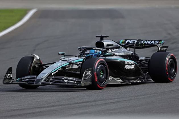 Sao Paulo, Brazil, 7th November 2025. George Russell (GBR) Mercedes AMG Petronas F1 Team W16 during Sprint Qualifying of the F1 Grand Prix of Brazil at Autodromo Jose Carlos Pace  HeulerxAndrey