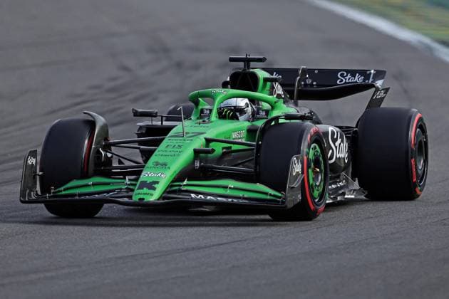 Sao Paulo, Brazil, 7th November 2025. Nico Hulkenberg (GER) Stake F1 Team Kick Sauber C45 Ferrari during Sprint Qualifying of the F1 Grand Prix of Brazil at Autodromo Jose Carlos Pace  HeulerxAndrey