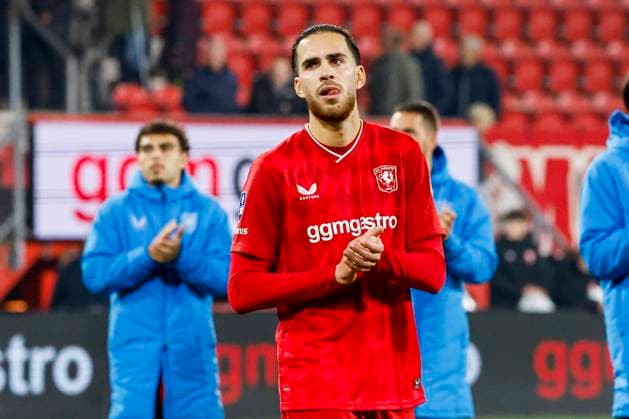Ramiz Zerrouki of FC Twente looks dejected FC Twente v SC Telstar, Eredivisie, FC Twente 65 v Telstar 1963, De Grolsch Veste Stadium, November 7, 2025, Enschede, Netherlands.