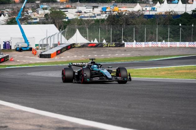Formula?1?MSC?Cruises?Grande?Prêmio?de?São?Paulo?2025 Gabriela Testa OVERTAKE MAXPPP - São?Paulo 07 11 2025 63 RUSSELL George (gbr), Mercedes-AMG PETRONAS F1 Team, action at the Formula 1 MSC Cruises Grande Prêmio de São Paulo 2025, the 21st round of the 2025 FIA Formula 1 World Championship, WM, Weltmeisterschaft at the Autódromo José Carlos Pace in São Paulo, interlaces, Brazil, from 6 to 9 November 2025 São?Paulo Autódromo José?Carlos?Pace, Interlagos Brazil  Copyright: xOVERTAKE MAXPPPxGabrielaxTestax OVT202511084512 OVT202511084512