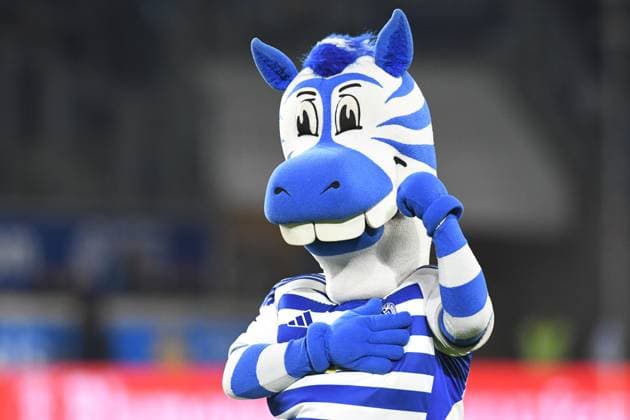 Mascot Ennatz MSV Duisburg GER, MSV Duisburg vs SV Waldhof Mannheim 07, Football, 3 Liga, Matchday 14, Season 2025 2026, 07 11 2025 DFL DFB REGULATIONS PROHIBIT ANY USE OF PHOTOGRAPHS AS IMAGE SEQUENCES AND OR QUASI VIDEO GER, MSV Duisburg vs SV Waldhof Mannheim 07, Football, 3 Liga, Matchday 14, Season 2025 2026, 07 11 2025 Duisburg Copyright: xEibner-Pressefoto ThomasxThienelx EP_TTL