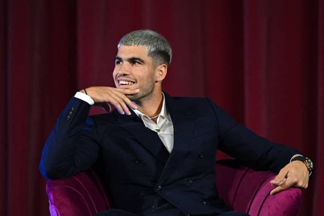 Carlos Alcaraz and Jannik Sinner at 2025 Nitto ATP, Tennis Herren Finals in Torino Carlos Alcaraz (ESP) during media day at the 2025 Nitto ATP Finals in Torino, ITALY, on November 7, 2025. Photo by Corinne Dubreuil ABACAPRESS.COM TORINO  Copyright: xDubreuilxCorinne ABACAx