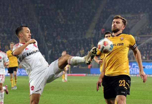 07 11 2025 Soccer Season 2025 2026 2 Soccer Bundesliga 12 Matchday SG Dynamo Dresden SGD 1 FC Nuremberg FCN Club Sportfoto Zink DaMa xdaxmax DFL regulations prohibit any use of photographs as image sequences and or quasi video only for editorial use Julian Justvan 10, 1 FC Nuremberg FCN Lars Bünning Buenning 23, SG Dynamo Dresden SGD