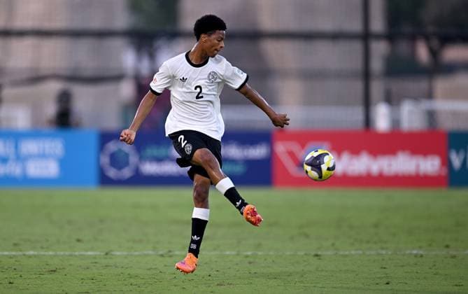 Football, Junior U 17 World Cup 2025 in Doha Qatar Preliminary round 07 11 2025 Group G Germany Korea DPR Nebe Sirak Domnic Germany