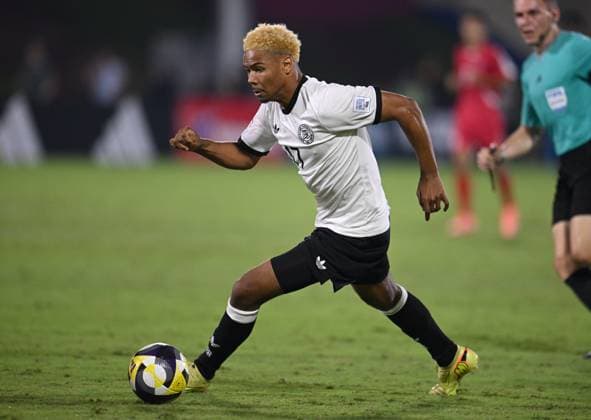 Football, Junior U 17 World Cup 2025 in Doha Qatar Preliminary round 07 11 2025 Group G Germany Korea DPR Maik Afri Akumu Germany
