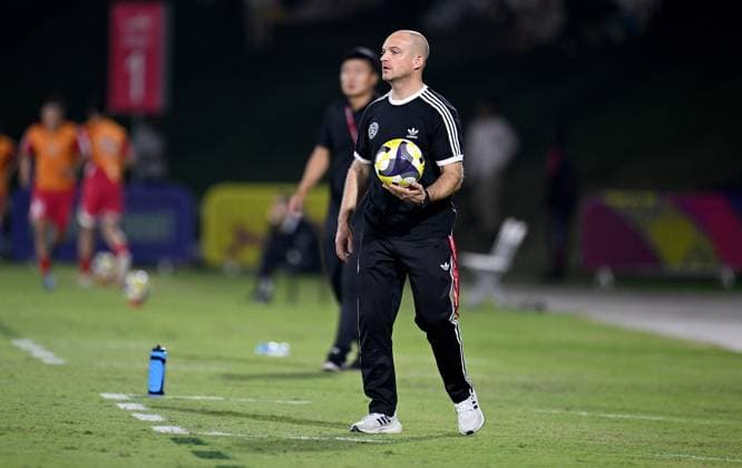Football, Junior U 17 World Cup 2025 in Doha Qatar Preliminary round 07 11 2025 Group G Germany Korea DPR Coach Marc Patrick Meister Germany