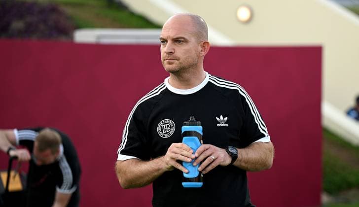 Football, Junior U 17 World Cup 2025 in Doha Qatar Preliminary round 07 11 2025 Group G Germany Korea DPR Coach Marc Patrick Meister Germany