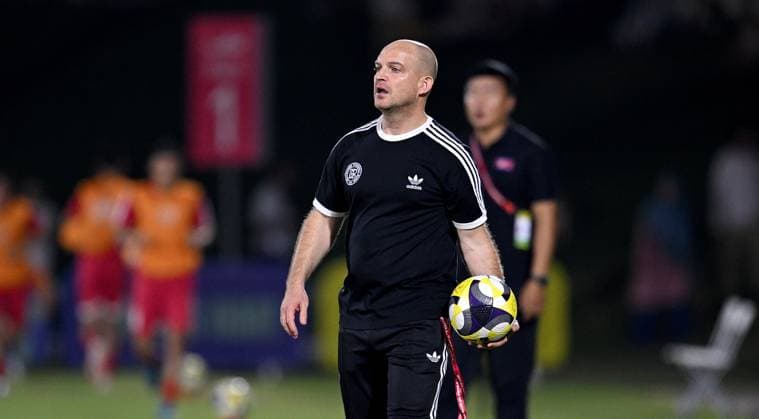 Football, Junior U 17 World Cup 2025 in Doha Qatar Preliminary round 07 11 2025 Group G Germany Korea DPR Coach Marc Patrick Meister Germany