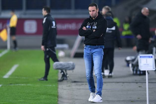 Soccer 3 Liga 14 Matchday MSV Duisburg SV Waldhof Mannheim on 07 11 2025 at the Schauinsland Reisen Arena in Duisburg Dietmar Hirsch Coach Head Coach Duisburg DFB regulations prohibit any use of photographs as image sequences and or quasi video xRx