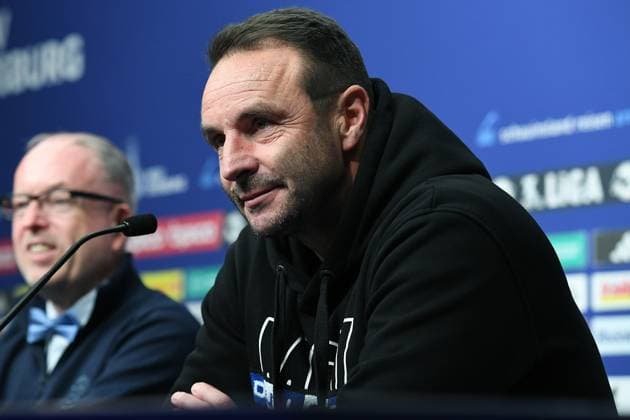 Soccer 3 Liga 14 Matchday MSV Duisburg SV Waldhof Mannheim on 07 11 2025 at the Schauinsland Reisen Arena in Duisburg Dietmar Hirsch Coach Head Coach Duisburg DFB regulations prohibit any use of photographs as image sequences and or quasi video xRx