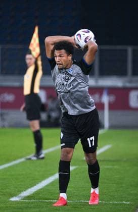 Samuel Abifade Waldhof Mannheim 07 11 2025, Soccer, 3 Liga, Season 2025 26, 14 Matchday, MSV Duisburg SV Waldhof Mannheim 2 1 DFB regulations prohibit any use of photographs as image sequences and or quasi video Duisburg Schauinsland Reisen Arena Nordrhein Westfalen Germany Team2