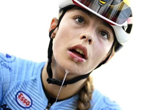 Belgian Zita Peeters pictured after the junior women race at the UEC Cyclocross European Championships, Saturday 08 November 2025, in Middelkerke. JASPERxJACOBS  x140144416x