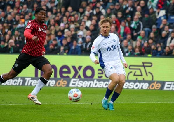 Germany Soccer 2 Bundesliga 2025 26, 12 Matchday Hannover 96 vs SV Darmstadt 98 Heinz von Heiden Arena Stadion Hannover Luca Marseiler SV Darmstadt 98, 8 Hannover Copyright: xAymanxAlahmedx