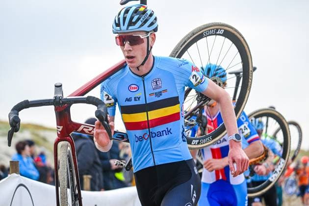 2025 UEC Cyclo-Cross EC - Men U23 MIDDELKERKE, BELGIUM - NOVEMBER 08 : De Brauwere Sil (BEL) in action during the 2025 UEC Cyclo-Cross European Championships for Men U23 on November 08, 2025 in Middelkerke, Belgium, 08 11 2025 Middelkerke Belgium  Copyright: xNicoxVereeckenx