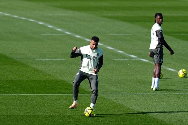 November 8, 2025, Valdebebas, Madrid, Spain: Kylian Mbappe during the Real Madrid training session ahead their upcoming Spanish League, LaLiga EA Sports, football match against Rayo Vallecano at Ciudad Deportiva Real Madrid on November 8, 2025, in Valdebebas, Madrid, Spain. Valdebebas Spain - ZUMAa181 20251108_zaa_a181_039 Copyright: xDennisxAgyemanx