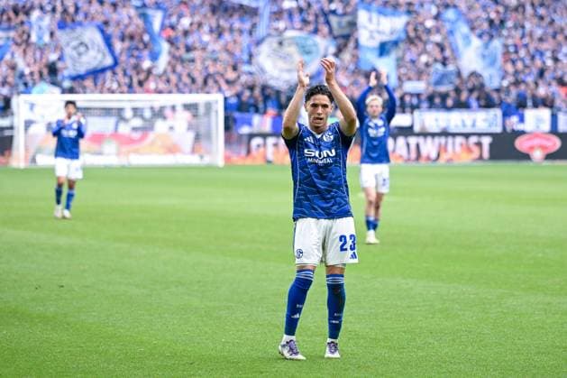 08 11 2025, Football, 2 Bundesliga, Season 2025 2026, Matchday 12, FC Schalke 04 SV Elversberg, Soufiane El Faouzi FC Schalke 04 xRHR PHOTO YYx Copyright: KROEGER RHR-FOTOx RHR-FOTO YY