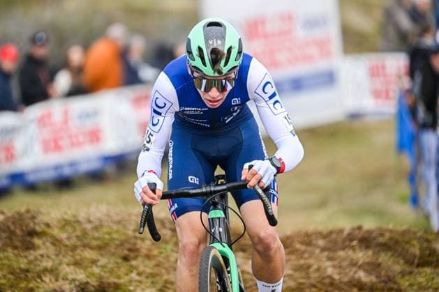 2025 UEC Cyclo-Cross EC - Men U23 MIDDELKERKE, BELGIUM - NOVEMBER 08 : Sparfel Jules (FRA) in action during the 2025 UEC Cyclo-Cross European Championships for Men U23 on November 08, 2025 in Middelkerke, Belgium, 08 11 2025 Middelkerke Belgium  Copyright: xNicoxVereeckenx