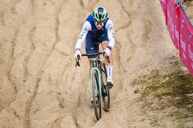2025 UEC Cyclo-Cross EC - Men U23 MIDDELKERKE, BELGIUM - NOVEMBER 08 : Sparfel Jules (FRA) in action during the 2025 UEC Cyclo-Cross European Championships for Men U23 on November 08, 2025 in Middelkerke, Belgium, 08 11 2025 Middelkerke Belgium  Copyright: xNicoxVereeckenx