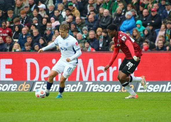Germany Soccer 2 Bundesliga 2025 26, 12 Matchday Hannover 96 vs SV Darmstadt 98 Heinz von Heiden Arena Stadion Hannover Luca Marseiler SV Darmstadt 98, 8 Ime Okon Hannover 96, 20 Hannover Copyright: xAymanxAlahmedx