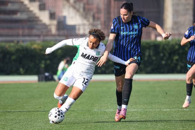 CALCIO - Serie A Femminile - Inter - FC Internazionale vs US Sassuolo Marija Milinkovic and Ndoutou Missipo K. during Inter - FC Internazionale vs US Sassuolo, Italian football Serie A Women match in Sesto San Giovanni (MI), Italy, November 08 2025 Sesto San Giovanni (MI) Italy  Copyright: xIPAxSport ABACAx
