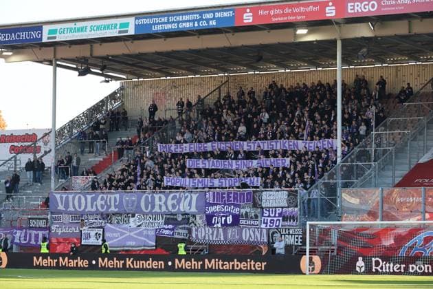 Osnabrück fans banner Football 3 Liga 2025 2026 FC Energie Cottbus VfL Osnabrück