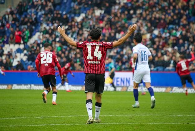 Germany Soccer 2 Bundesliga 2025 26, 12 Matchday Hannover 96 vs SV Darmstadt 98 Heinz von Heiden Arena Stadion Hannover Husseyn Chakroun Hannover 96, 14 Hannover Copyright: xAymanxAlahmedx