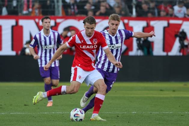 11 Moritz Hannemann Energie Cottbus, l , 26 Fridolin Wagner Osnabrück Football 3 Liga 2025 2026 FC Energie Cottbus VfL Osnabrück