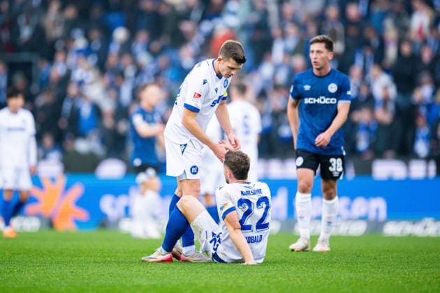 08 11 2025 Soccer, 2025 2026, 2 Bundesliga, Matchday 12, DSC Arminia Bielefeld Karlsruher SC L R Marvin Wanitzek Karlsruhe , Christoph Kobald Karlsruhe DFL REGULATIONS PROHIBIT ANY USE OF PHOTOGRAPHS AS IMAGE SEQUENCES AND OR QUASI VIDEO