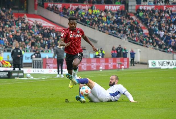 Germany Soccer 2 Bundesliga 2025 26, 12 Matchday Hannover 96 vs SV Darmstadt 98 Heinz von Heiden Arena Stadion Hannover Mustapha Bundu Hannover 96, 7 Hannover Copyright: xAymanxAlahmedx