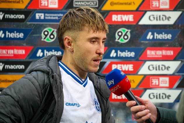 Germany Soccer 2 Bundesliga 2025 26, 12 Matchday Hannover 96 vs SV Darmstadt 98 Heinz von Heiden Arena Stadion Hannover Luca Marseiler SV Darmstadt 98, 8 Hannover Copyright: xAymanxAlahmedx