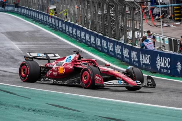 Formula 1 MSC Cruises Grande Prêmio de São Paulo 2025 Remy Midez OVERTAKE MAXPPP - São Paulo 08 11 2025 16 LECLERC Charles (mon), Scuderia Ferrari HP, action at the Formula 1 MSC Cruises Grande Prêmio de São Paulo 2025, the 21st round of the 2025 FIA Formula 1 World Championship, WM, Weltmeisterschaft at the Autódromo José Carlos Pace in São Paulo, interlaces, Brazil, from 6 to 9 November 2025 São Paulo Brazil  Copyright: xOVERTAKE MAXPPPxRemyxMidezx OVT202511085420 OVT202511085420