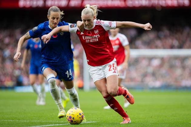 Arsenal Women FC vs Chelsea FC Women in the Barclays Womens Super League 08 Nov 2025 Stina Blackstenius of Arsenal Women FC London Emirates Stadium London England, UK NEWSPAPERS OUT Copyright: xImmyxThompson-Bland IPSxPhotoxAgencyx