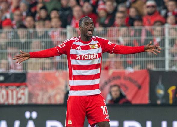 Soccer, Men, Season 2025 2026, 1 Bundesliga 10 Matchday , 1 FC Union Berlin FC Bayern Munich, Ilyas Ansah 1 FC Union Berlin , 08 11 2025, Copyright: xSebastianxRäppold MatthiasxKochx
