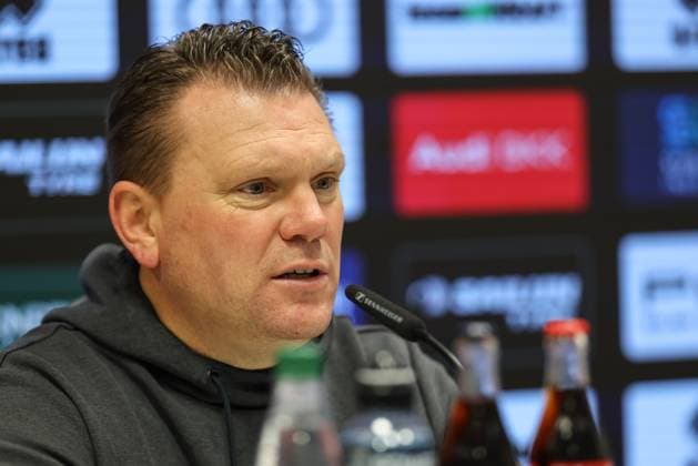 3 Liga FC Ingolstadt 04 Rot Weiss Essen Interview Press conference Head coach New Koschinat RWE 3 Liga FC Ingolstadt 04 Season 2025 2026 Rot Weiss Essen RWE