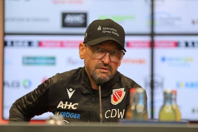 Coach Claus Dieter Wollitz Energie Cottbus Football 3 Liga 2025 2026 FC Energie Cottbus VfL Osnabrück