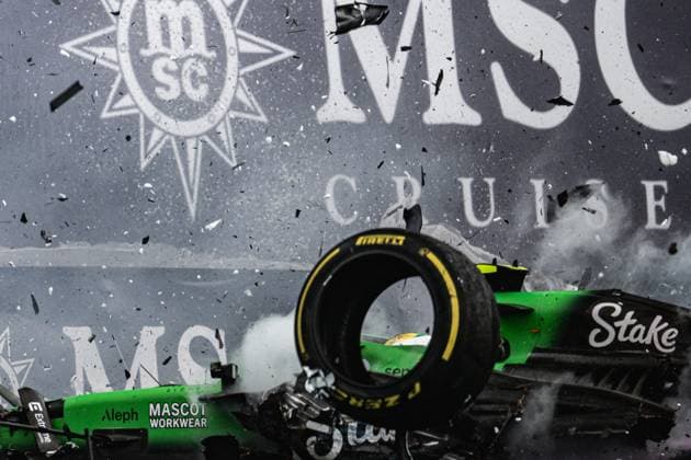 F1 - SAO PAULO GRAND PRIX 2025 05 BORTOLETO Gabriel (bra), Stake F1 Team Kick C45, action crash, accident, during the 2025 Formula 1 Grande Premio de Sao Paulo, 2025 Sao Paulo Grand Prix, 21th round of the 2025 FIA Formula One World Championship, WM, Weltmeisterschaft from November 7 to 9, 2025 on the Interlagos, in Sao Paulo, Brazil - Sao PauloBrazil Copyright: xDPPIx