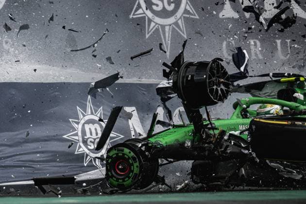 F1 - SAO PAULO GRAND PRIX 2025 05 BORTOLETO Gabriel (bra), Stake F1 Team Kick C45, action crash, accident, during the 2025 Formula 1 Grande Premio de Sao Paulo, 2025 Sao Paulo Grand Prix, 21th round of the 2025 FIA Formula One World Championship, WM, Weltmeisterschaft from November 7 to 9, 2025 on the Interlagos, in Sao Paulo, Brazil - Sao PauloBrazil  Copyright: xDPPIx